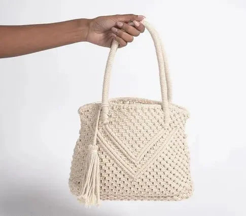 Handmade Macrame Hand Bag For Women - Leechoo